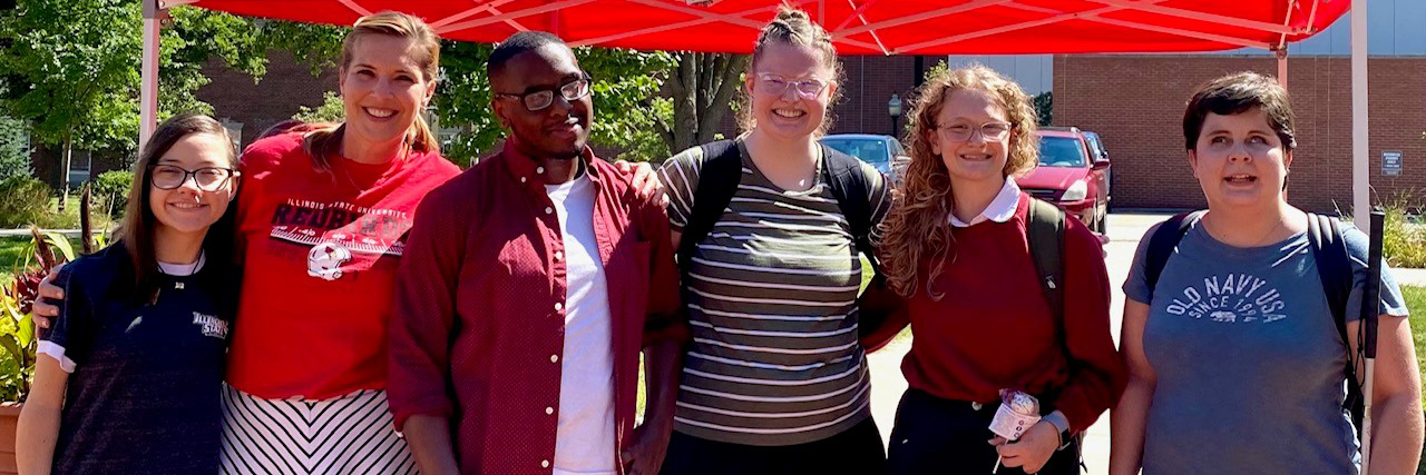 Students and Student Access Staff members at a social event.